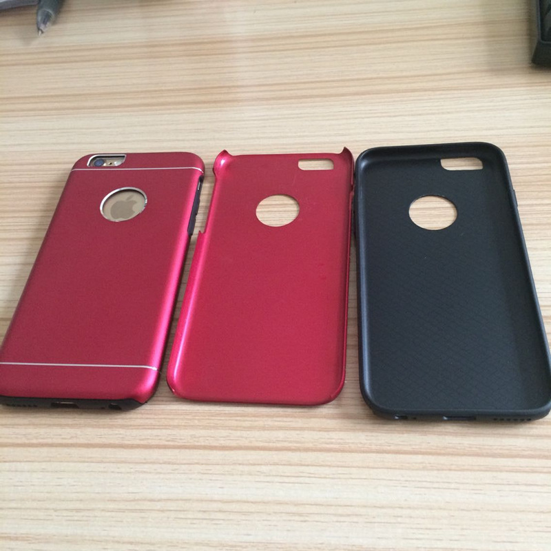 “工厂直销苹果6金属TPU二合一保护壳 品质与个性的完美融合”